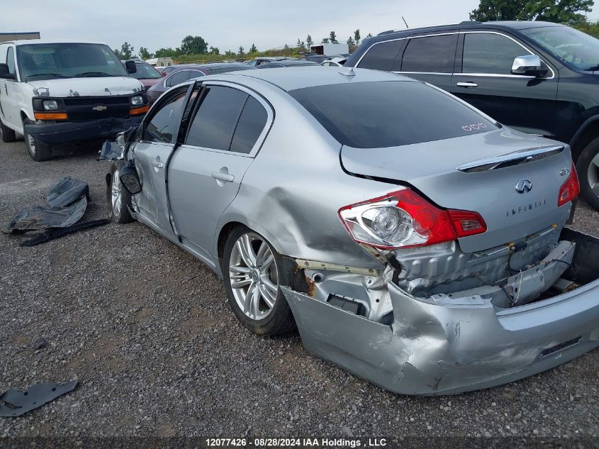 2010 Infiniti G37X VIN: JN1CV6AR6AM455205 Lot: 12077426