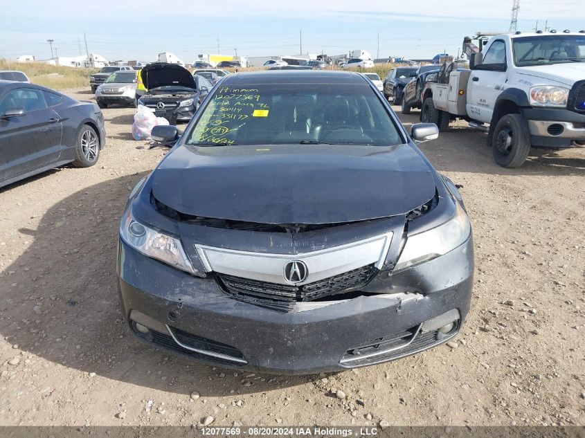 2012 Acura Tl VIN: 19UUA8F53CA800114 Lot: 12077569