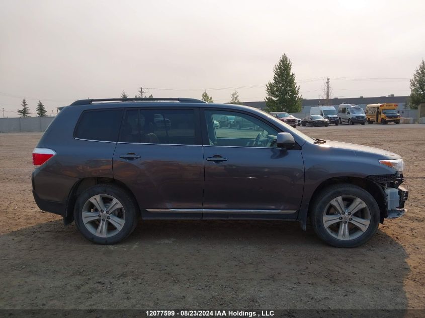 2013 Toyota Highlander Plus/Se VIN: 5TDBK3EH8DS190233 Lot: 12077599