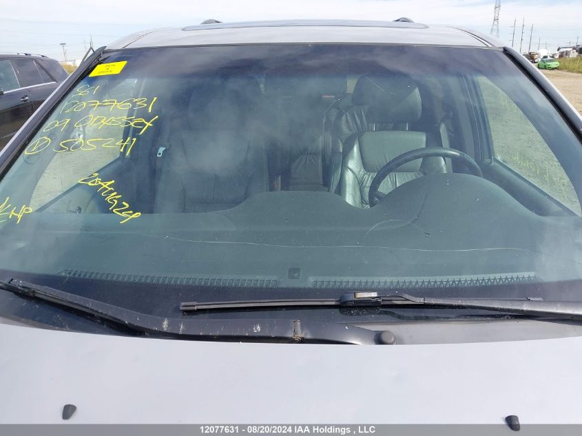 2009 Honda Odyssey Exl VIN: 5FNRL38649B505241 Lot: 12077631