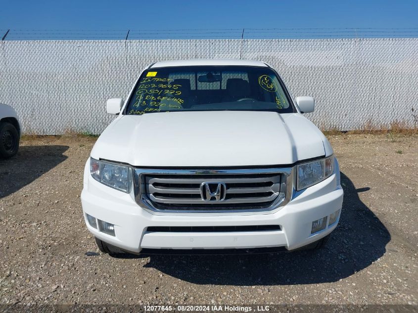 2013 Honda Ridgeline VIN: 5FPYK1F41DB501779 Lot: 12077645