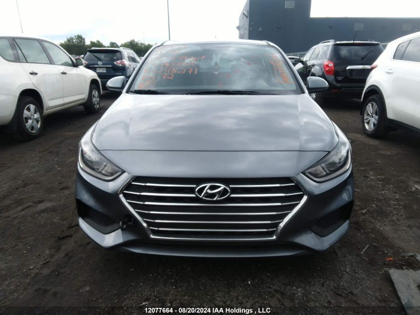 2019 Hyundai Accent VIN: 3KPC25A32KE078271 Lot: 12077664