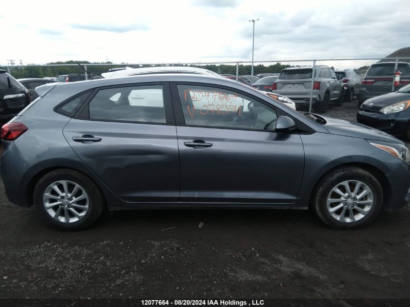 2019 Hyundai Accent VIN: 3KPC25A32KE078271 Lot: 12077664