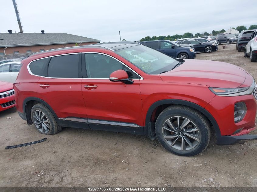 2019 Hyundai Santa Fe Luxury VIN: 5NMS3CAAXKH043451 Lot: 12077755