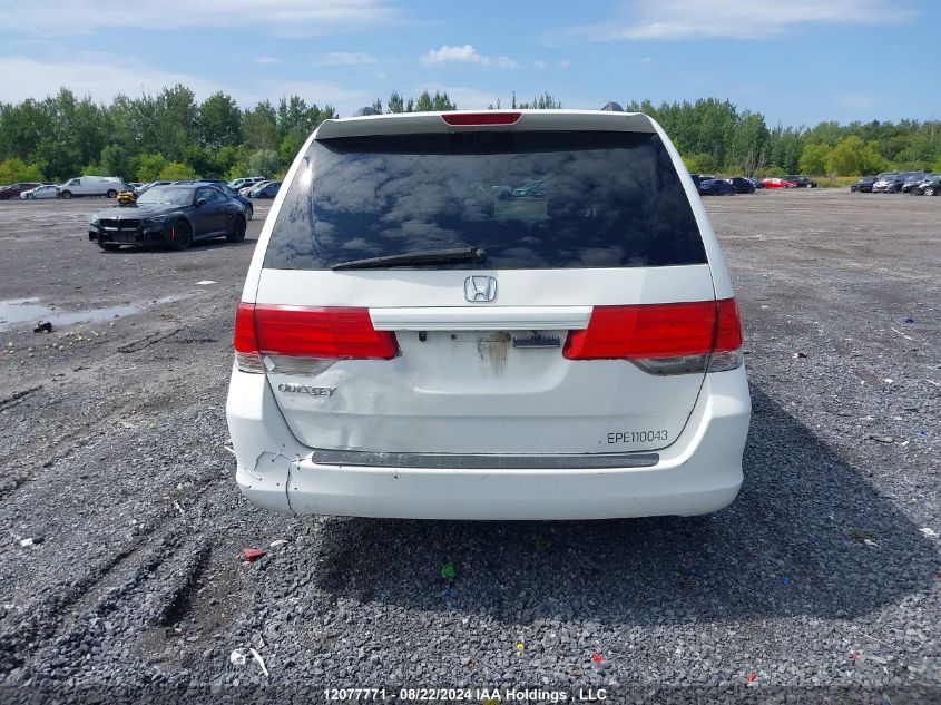 2010 Honda Odyssey VIN: 5FNRL3H51AB503460 Lot: 12077771