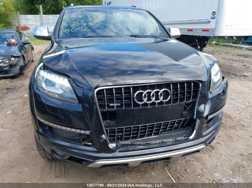 2015 Audi Q7 Tdi/Prestige VIN: WA1VMCFE2FD021250 Lot: 12077780