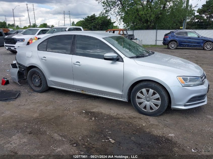 2015 Volkswagen Jetta S VIN: 3VW2K7AJ0FM209471 Lot: 12077951