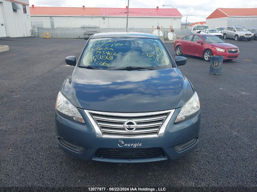 2013 Nissan Sentra S/Sv/Sr/Sl VIN: 3N1AB7AP8DL745402 Lot: 12077977