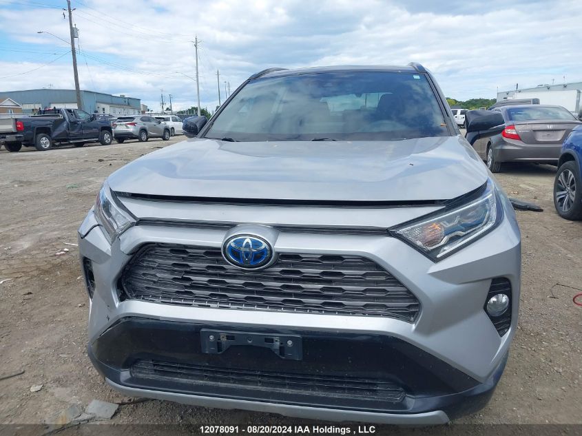 2020 Toyota Rav4 Hybrid Xle VIN: 2T3RWRFV9LW076779 Lot: 12078091