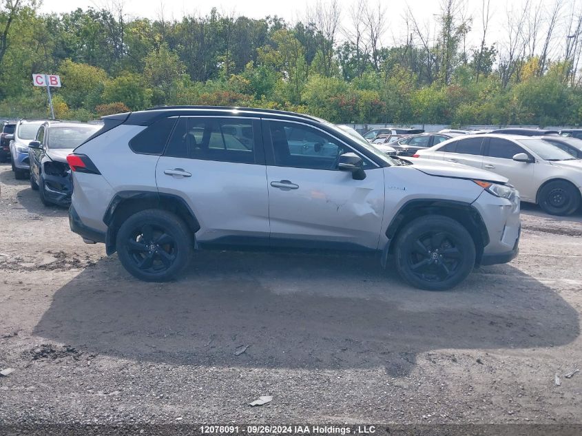 2020 Toyota Rav4 Hybrid Xle VIN: 2T3RWRFV9LW076779 Lot: 12078091