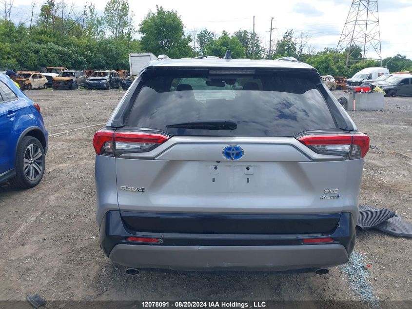 2020 Toyota Rav4 Hybrid Xle VIN: 2T3RWRFV9LW076779 Lot: 12078091