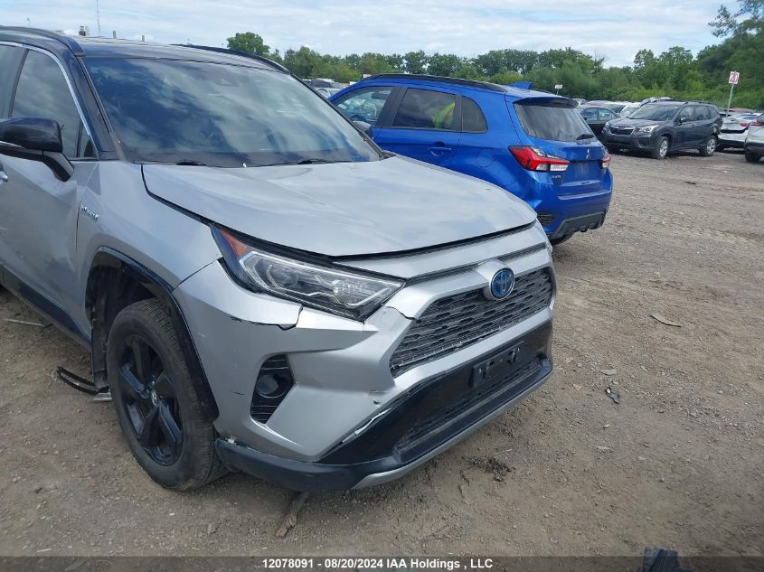 2020 Toyota Rav4 Hybrid Xle VIN: 2T3RWRFV9LW076779 Lot: 12078091