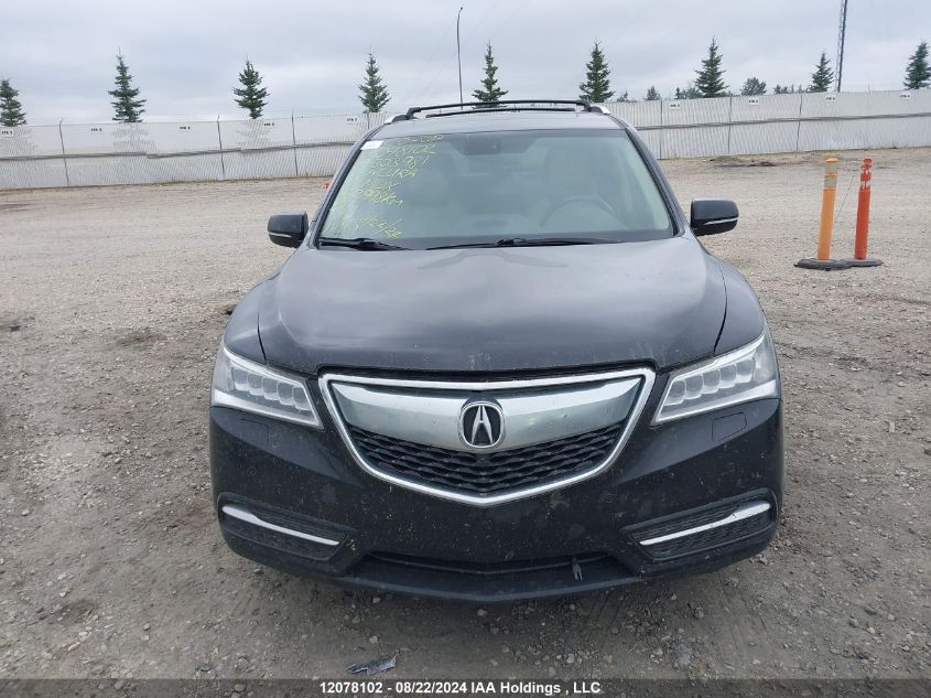 2014 Acura Mdx VIN: 5FRYD4H80EB503981 Lot: 12078102