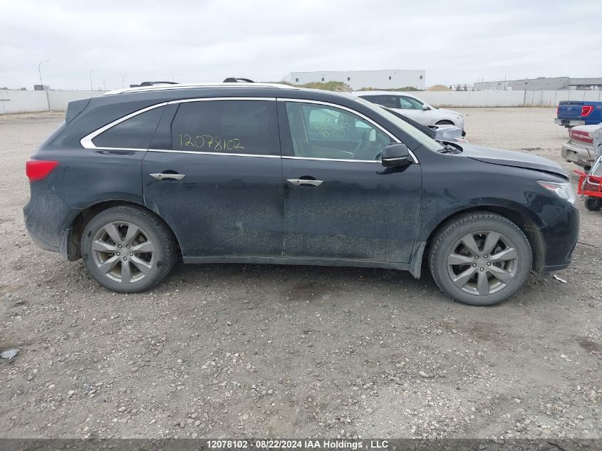 2014 Acura Mdx VIN: 5FRYD4H80EB503981 Lot: 12078102