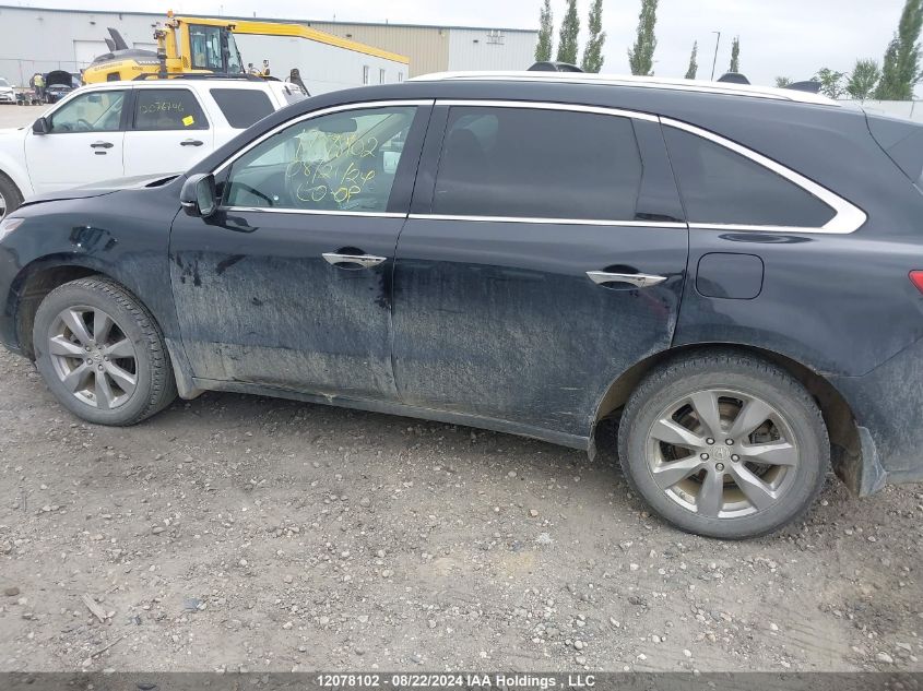 2014 Acura Mdx VIN: 5FRYD4H80EB503981 Lot: 12078102