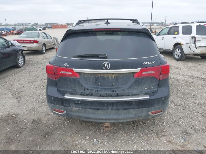 2014 Acura Mdx VIN: 5FRYD4H80EB503981 Lot: 12078102