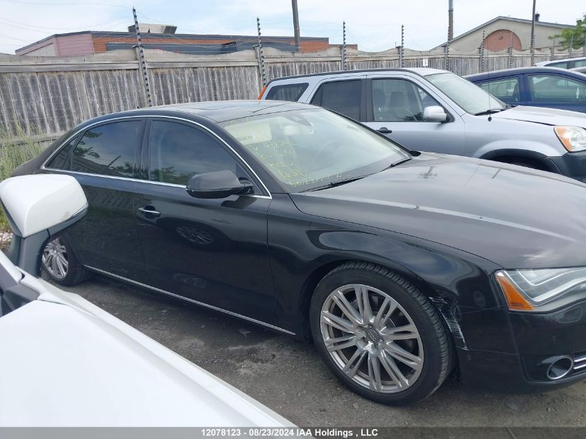 2013 Audi A8 VIN: WAURGAFD7DN032792 Lot: 12078123