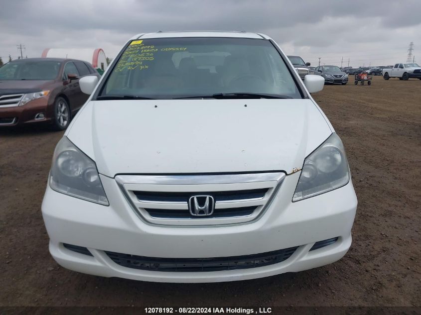 2007 Honda Odyssey VIN: 5FNRL38677B450636 Lot: 12078192
