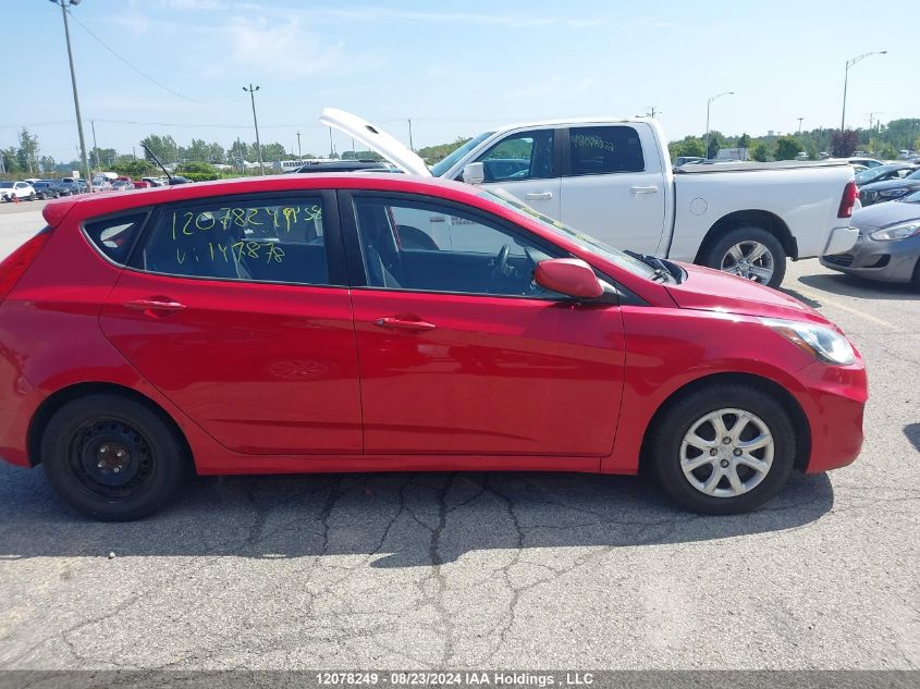 2014 Hyundai Accent VIN: KMHCT5AE2EU147878 Lot: 12078249