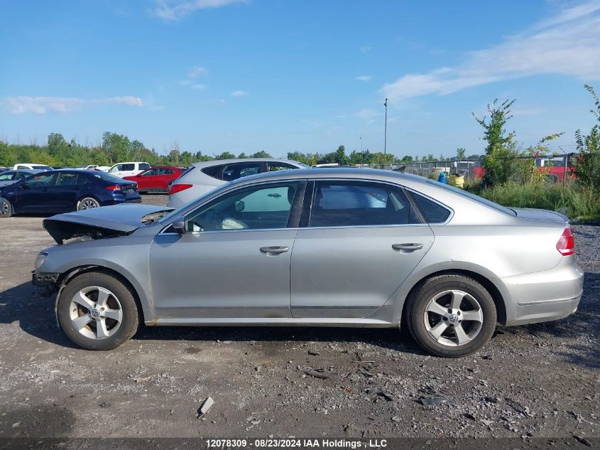 2013 Volkswagen Passat Se VIN: 1VWBN7A33DC069102 Lot: 12078309