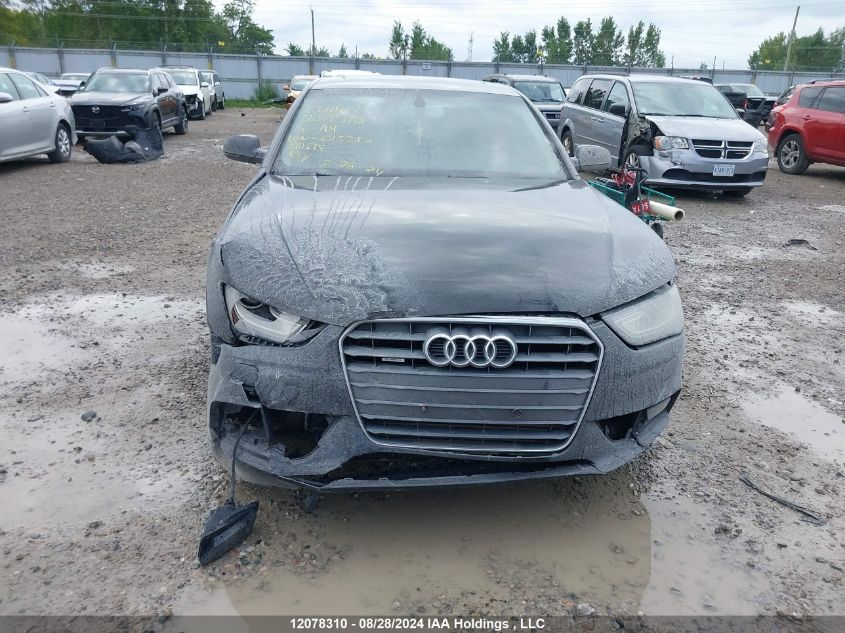 2014 Audi A4 VIN: WAUBFCFL8EN015380 Lot: 12078310