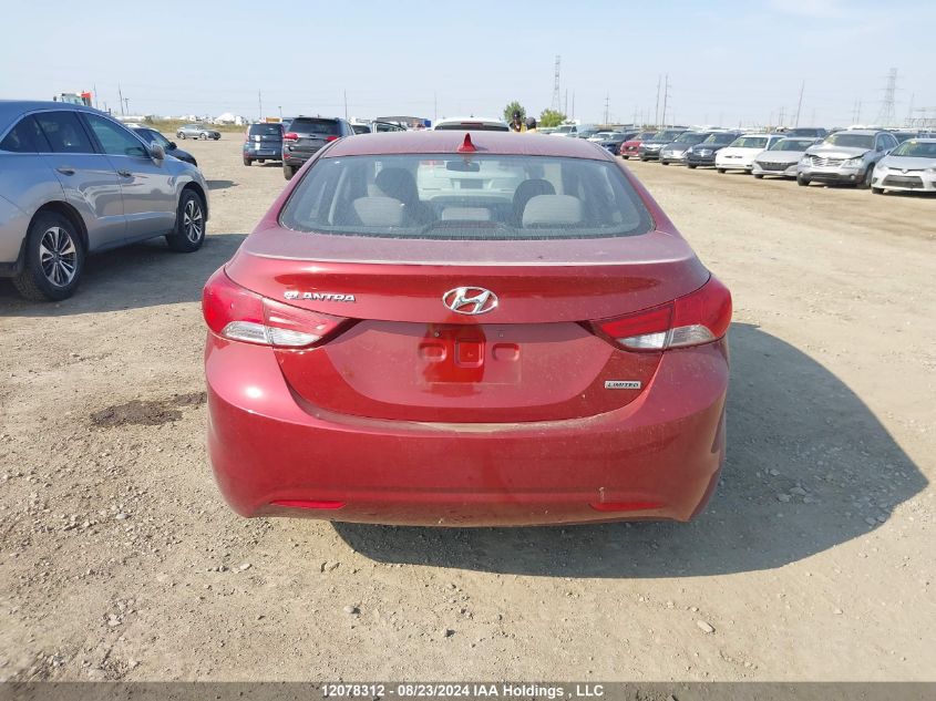 2012 Hyundai Elantra Gl VIN: 5NPDH4AE2CH117968 Lot: 12078312