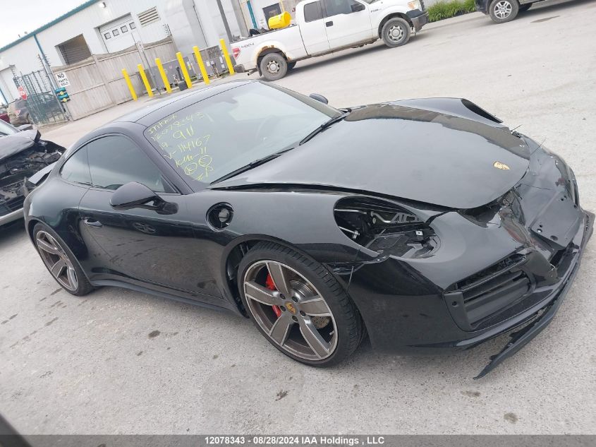 2019 Porsche 911 VIN: WP0AB2A93KS114167 Lot: 12078343