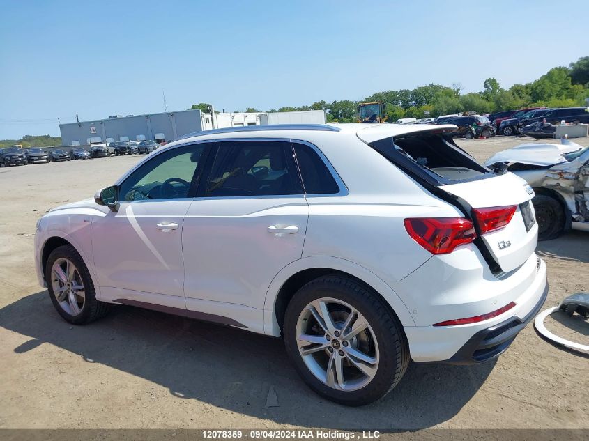 2021 Audi Q3 VIN: WA1EECF38M1080183 Lot: 12078359