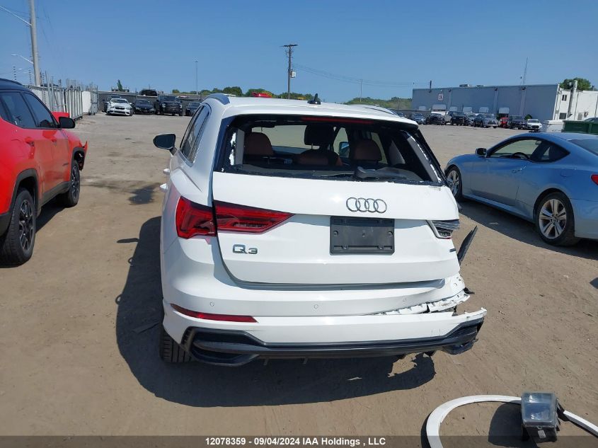 2021 Audi Q3 VIN: WA1EECF38M1080183 Lot: 12078359