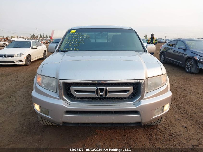 2011 Honda Ridgeline Rtl VIN: 5FPYK1F56BB502836 Lot: 12078477