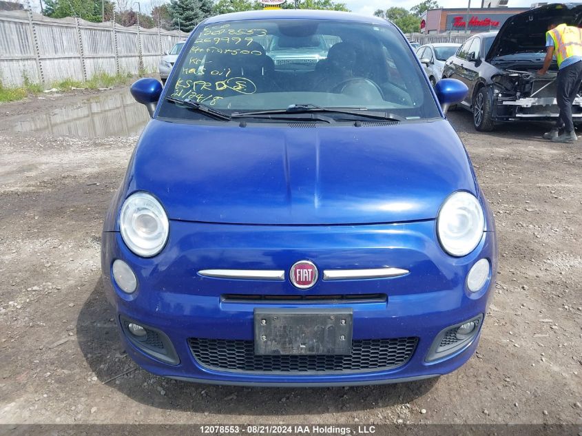 2014 Fiat 500 Sport VIN: 3C3CFFBR8ET269999 Lot: 12078553