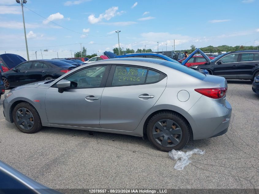 2016 Mazda Mazda3 VIN: 3MZBM1U72GM281426 Lot: 12078557