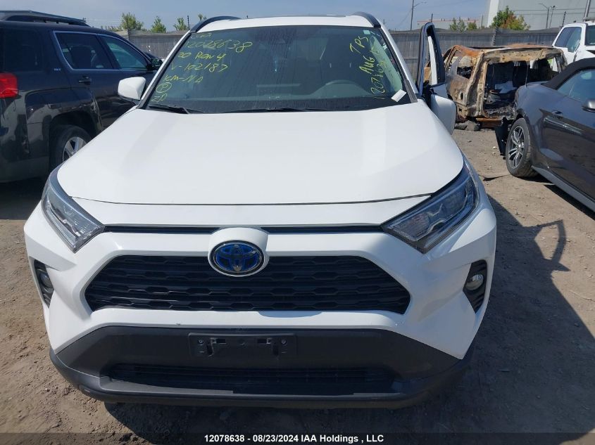 2020 Toyota Rav4 Xle/Xse VIN: 2T3RWRFV6LW102187 Lot: 12078638