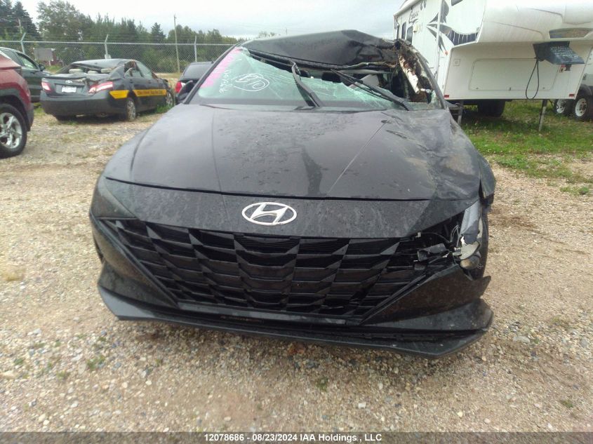 2022 Hyundai Elantra Preferred Ivt VIN: KMHLM4AG5NU286573 Lot: 12078686