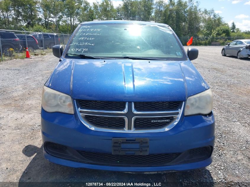 2011 Dodge Grand Caravan Express VIN: 2D4RN4DG3BR787660 Lot: 12078734