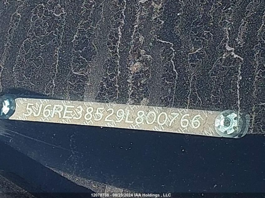 2009 Honda Cr-V VIN: 5J6RE38529L800766 Lot: 12078738