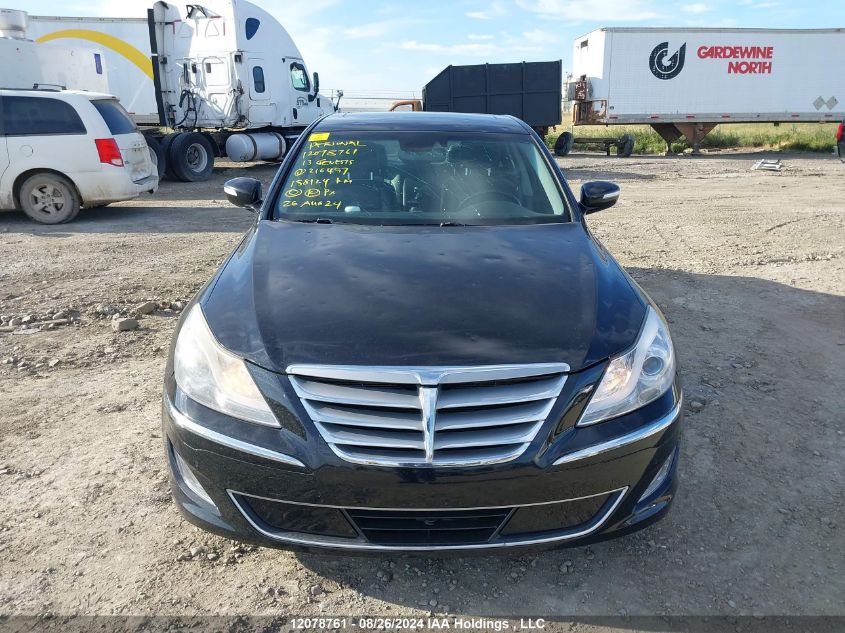 2013 Hyundai Genesis 3.8L VIN: KMHGC4DD0DU216497 Lot: 12078761