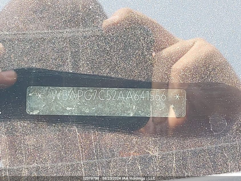 2010 BMW 3 Series VIN: WBAPG7C52AA641556 Lot: 12078798