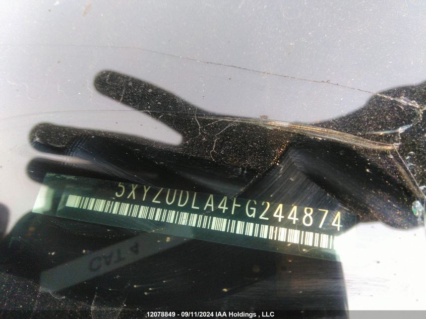 2015 Hyundai Santa Fe Sport VIN: 5XYZUDLA4FG244874 Lot: 12078849