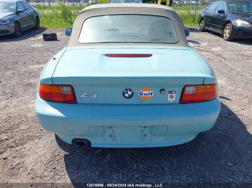 1997 BMW Z3 1.9 VIN: 4USCH7325VLB79389 Lot: 12078896