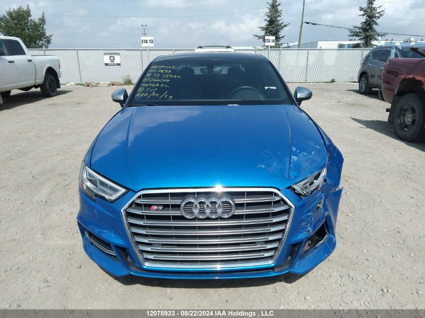 WAUF1GFF5J1066077 2018 Audi S3 Sedan