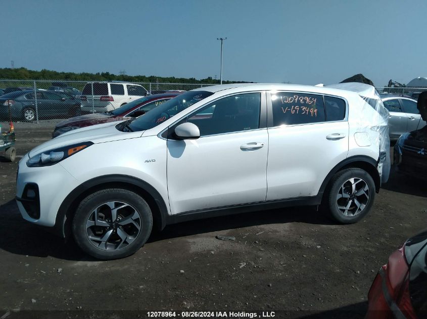 2020 Kia Sportage VIN: KNDPMCAC4L7693499 Lot: 12078964