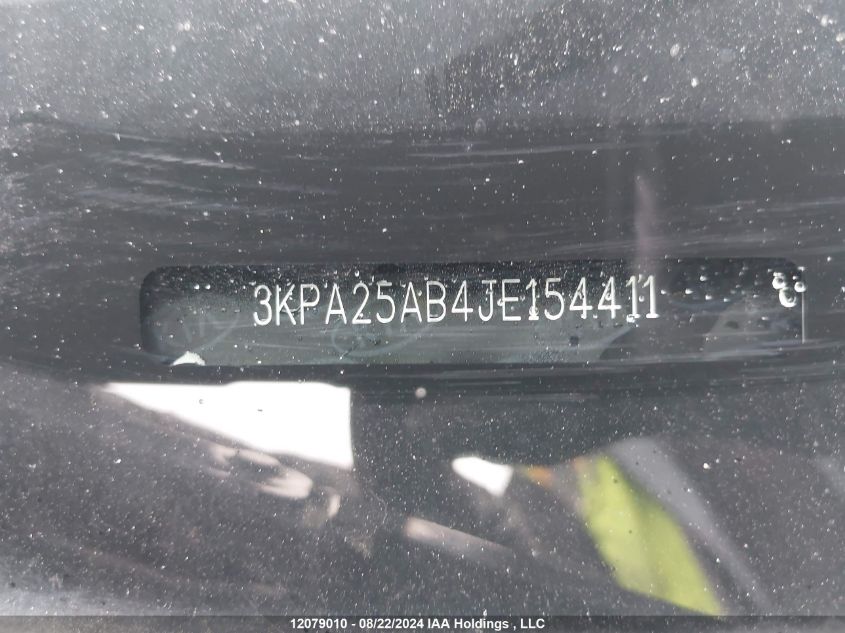 3KPA25AB4JE154411 2018 Kia Rio