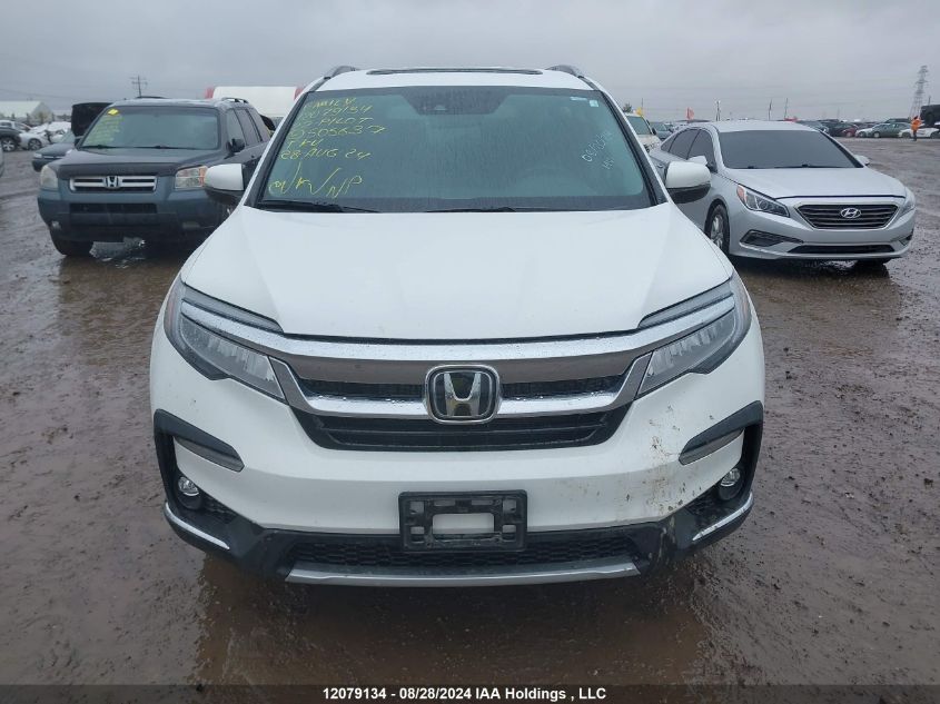 2022 Honda Pilot Touring VIN: 5FNYF6H96NB505637 Lot: 12079134