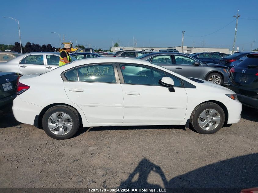 2013 Honda Civic Lx VIN: 2HGFB2F42DH109752 Lot: 12079179