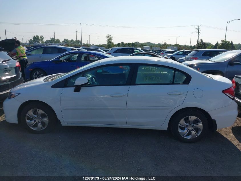 2013 Honda Civic Lx VIN: 2HGFB2F42DH109752 Lot: 12079179