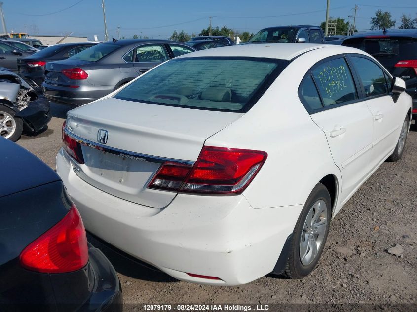 2013 Honda Civic Lx VIN: 2HGFB2F42DH109752 Lot: 12079179