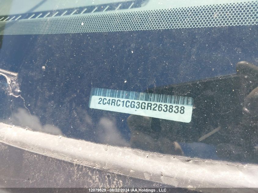 2016 Chrysler Town & Country Touring L VIN: 2C4RC1CG3GR263838 Lot: 12079529