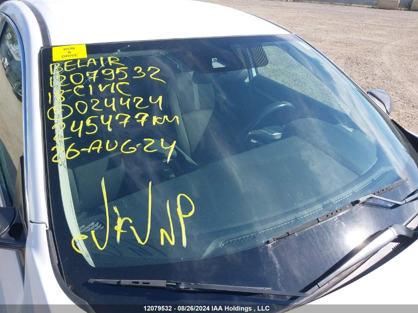 2018 Honda Civic Sedan VIN: 2HGFC2F66JH024424 Lot: 12079532