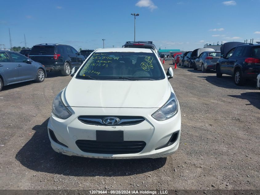 2012 Hyundai Accent VIN: KMHCT4AE4CU051273 Lot: 12079644